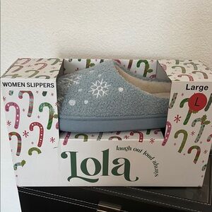 Lola Women's Blue Slippers